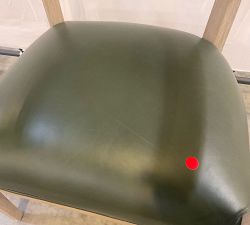 Open Box: Windom Leather Dining Chair - Vintage Hunter, Gray Wash Legs