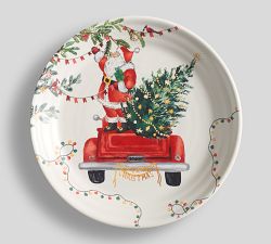 Christmas in the Country Stoneware Salad Plates - Set of 4