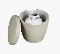 Nerissa Concrete Round Propane Tank Storage Cover (19")