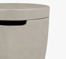 Nerissa Concrete Round Propane Tank Storage Cover (19")