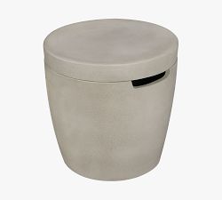 Nerissa Concrete Round Propane Tank Storage Cover (19")