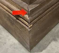 Open Box: Casper 9-Drawer Dresser (70") - Cocoa Brown, Antique Brass Knobs