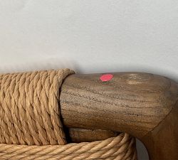 Open Box: Eaton Upholstered Counter Stool (27") - Alcala Wheat, Tan Oak