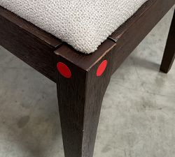 Open Box: Monty Cane Dining Chair - Performance Boucle Oatmeal, Vintage Amber