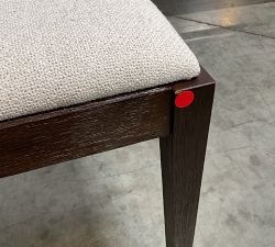 Open Box: Monty Cane Dining Chair - Performance Boucle Oatmeal, Vintage Amber