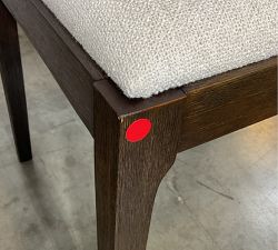 Open Box: Monty Cane Dining Chair - Performance Boucle Oatmeal, Vintage Amber