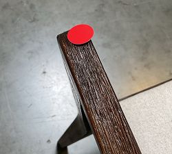 Open Box: Monty Cane Dining Chair - Performance Boucle Oatmeal, Vintage Amber