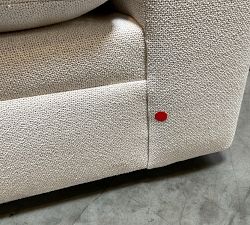 Open Box: Pearce Modern Square Arm Grand Sofa (92"), 2x2 - Performance Boucle Oatmeal, Espresso