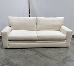 Open Box: Pearce Modern Square Arm Grand Sofa (92"), 2x2 - Performance Boucle Oatmeal, Espresso