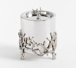 Open Box: Coral Handcrafted Ice Bucket - Silver