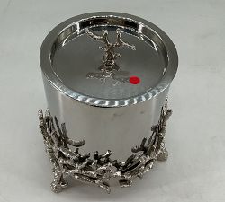 Open Box: Coral Handcrafted Ice Bucket - Silver