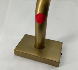 Open Box: Hidden Connection Room-Darkening Curtain Rod (96"-120", 0.75" Diam.) - Brass