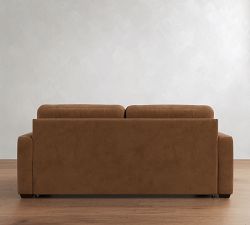 Juneau One-Step Leather Sleeper Sofa (81")