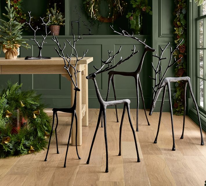 * pottery animal ❀ reindeer トナカイ bronze-sculpted-reindeer-o.jpg