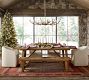 Reclaimed Parquet Dining Bench (72")