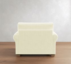 PB Comfort Modern Roll Arm Deep Seat Chair and a Half