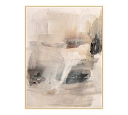 All in the Neutrals Framed Canvas Print