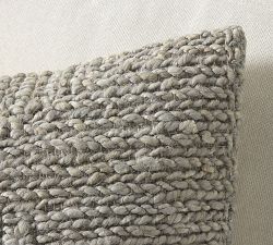 Braided Jute Pillow Cover
