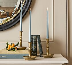Chris Loves Julia Brass Candlestick With Bowl