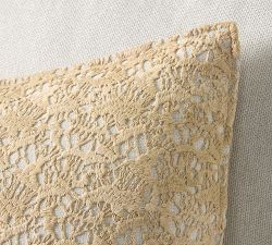 Coral Reef Embroidered Pillow Cover