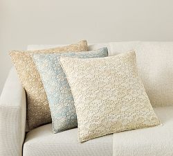 Coral Reef Embroidered Pillow Cover