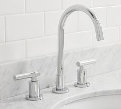 Open Box: Linden Lever Handle Widespread Bathroom Sink Faucet - Chrome