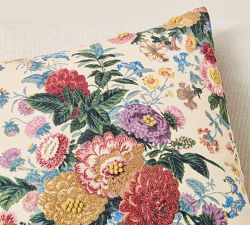 Lyla Floral Reversible Embroidered Pillow Cover