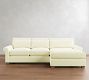 PB Comfort Modern Roll Arm Deep Seat Chaise Sectional (105"&ndash;131")