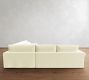 Westwood Roll Arm Deep Seat Slipcovered 3-Piece Wedge Sectional (136")