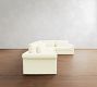 Westwood Roll Arm Deep Seat Slipcovered 3-Piece Wedge Sectional (136")