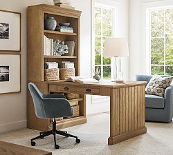 Aubrey Peninsula Desk with Storage (68")