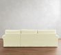 PB Comfort Modern Roll Arm Deep Seat Slipcovered Chaise Sectional (105"-131")