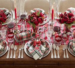 Stewart Plaid Cotton Table Runner