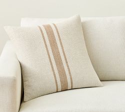 Striped Linen Pillow Cover
