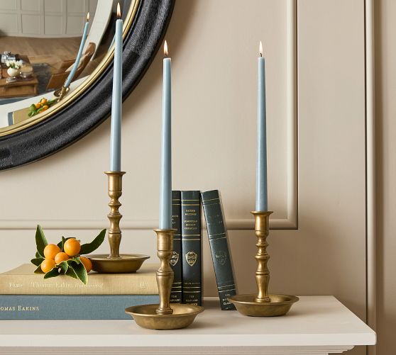 Chris Loves Julia Brass Candlestick With Bowl