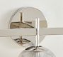 Cooper Ribbed Glass Triple Sconce (17")