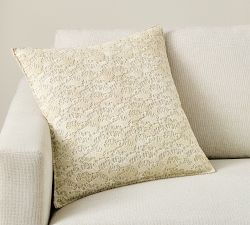 Coral Reef Embroidered Pillow Cover