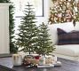 Lit Faux Pine Trees