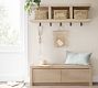 Newport Entryway Wall Shelf &amp; Storage Bench Set (56")