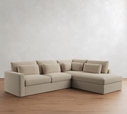 Westwood Square Arm Deep Seat Return Bumper Sectional (122"-134")