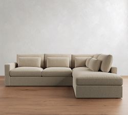 Westwood Square Arm Deep Seat Return Bumper Sectional (122"-134")