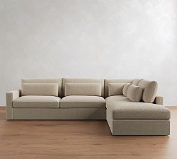 Westwood Square Arm Deep Seat Return Bumper Sectional (122"-134")