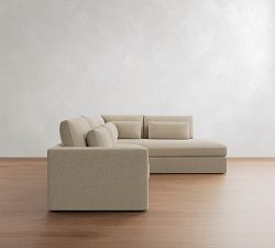Westwood Square Arm Deep Seat Return Bumper Sectional (122"-134")