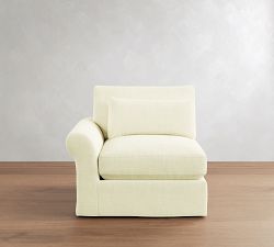 PB Comfort Modern Roll Arm Deep Seat Sectional Component Replacement Slipcovers