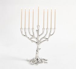 Silver Tree Menorah
