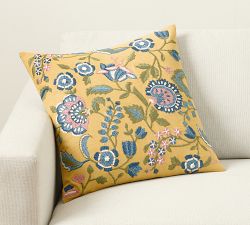 Bette Floral Reversible Embroidered Pillow Cover