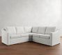 Cameron Slope Arm Slipcovered 3-Piece L-Shaped Wedge Sectional (100")