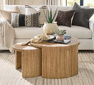 Malibu Round Woven Nesting Coffee Tables thumbnail 2