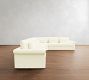 Westwood Roll Arm Deep Seat Slipcovered 3-Piece L-Shaped Wedge Sectional (136")