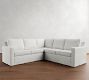Cameron Square Arm Slipcovered 3-Piece L-Shaped Sectional (101")